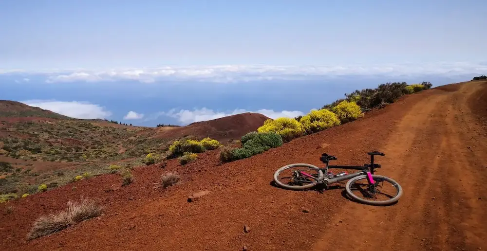 View from a mountain summit in Tenerife, the reward after a great cycle